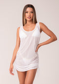 Camiseta Feminina Franzida Branco Al Mare Dlk