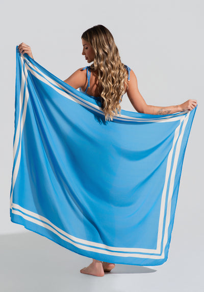 Canga Saída De Praia Solaris Dlk Azul