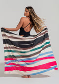 Canga Saída De Praia Solaris Dlk Estampada Colorida