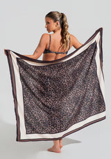 Canga Saída De Praia Solaris Dlk Estampada Animal Print