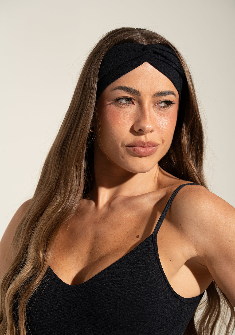 Faixa de Cabelo Torcida com Textura Solaris+ Dlk Preto