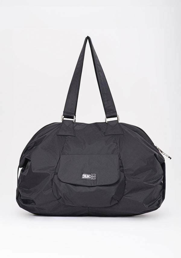 Bolsa De Ombro Preto Com Bolso Externo Dlk