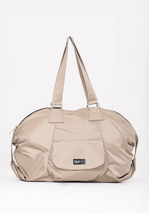 Bolsa De Ombro Areia Com Bolso Externo Dlk