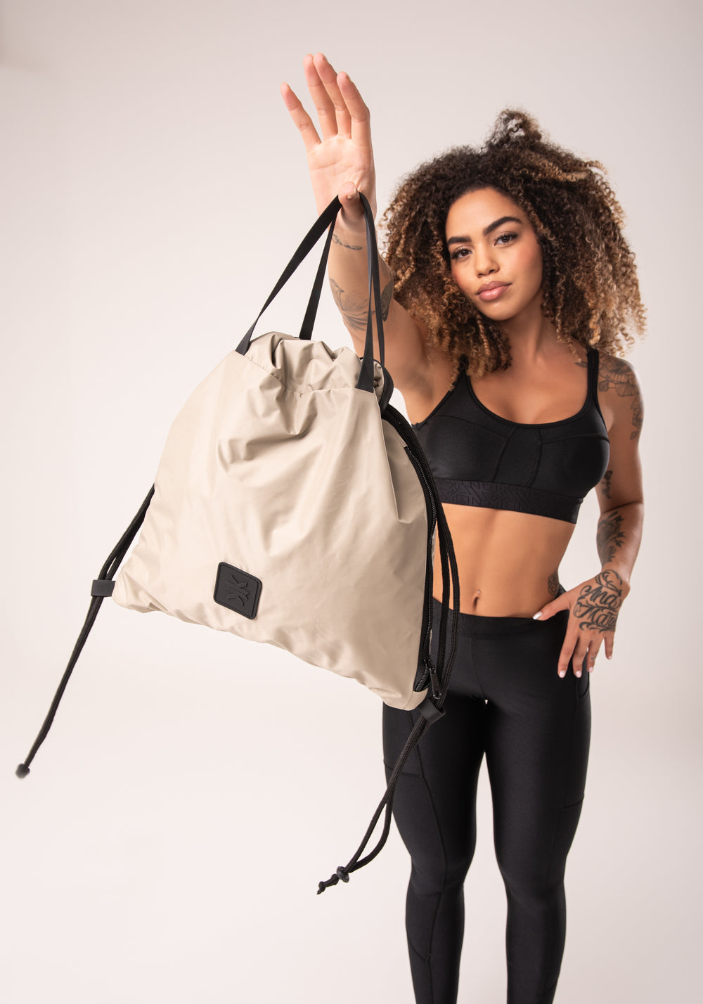 Mochila Saco Bege Dlk