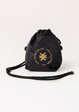 Bolsa Saquinho Preto Com Dourado Dlk
