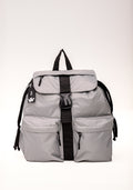 Mochila Feminina Cinza Com Bolsos Dlk