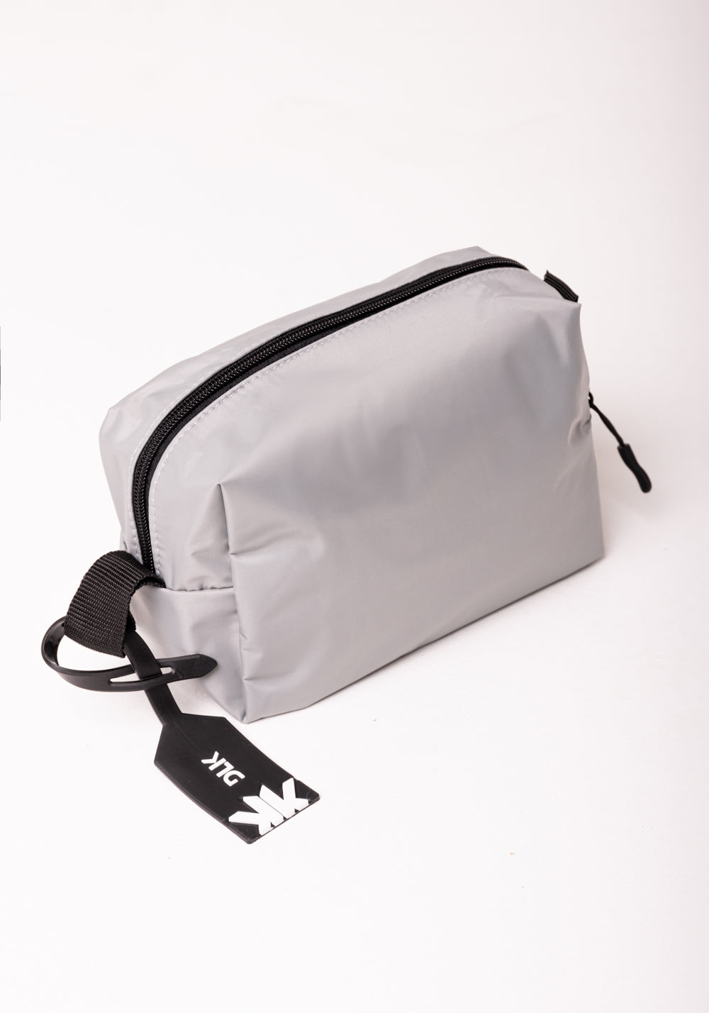 Necessaire Feminina Quadrada Cinza Dlk