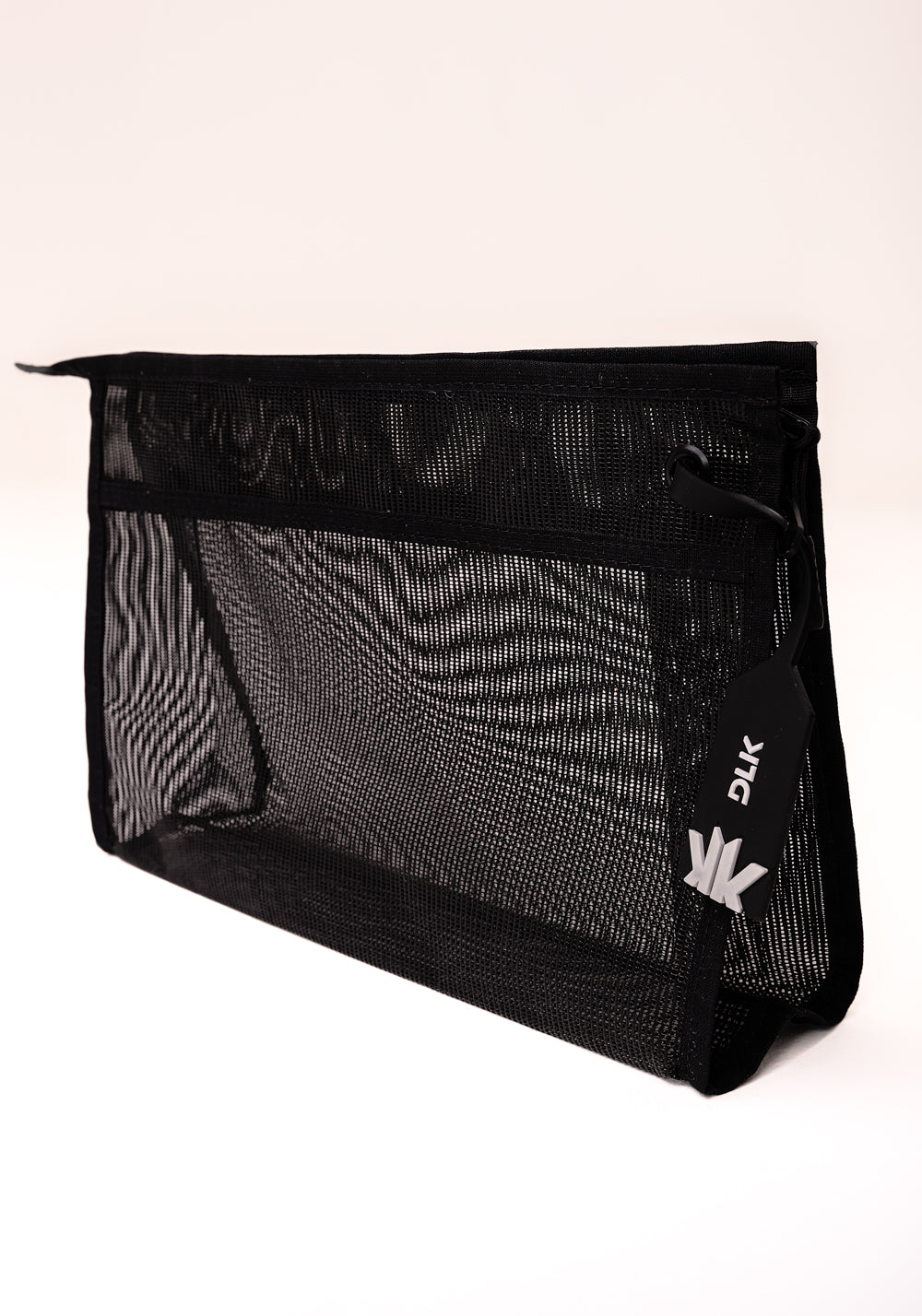 Necessaire Feminina Em Tela Preto Dlk