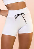 Short Fitness Branco Com Cadarço Básico Dlk