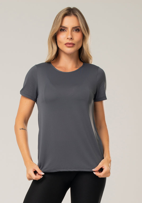 Blusa Dryfit Grafite Básica Dlk