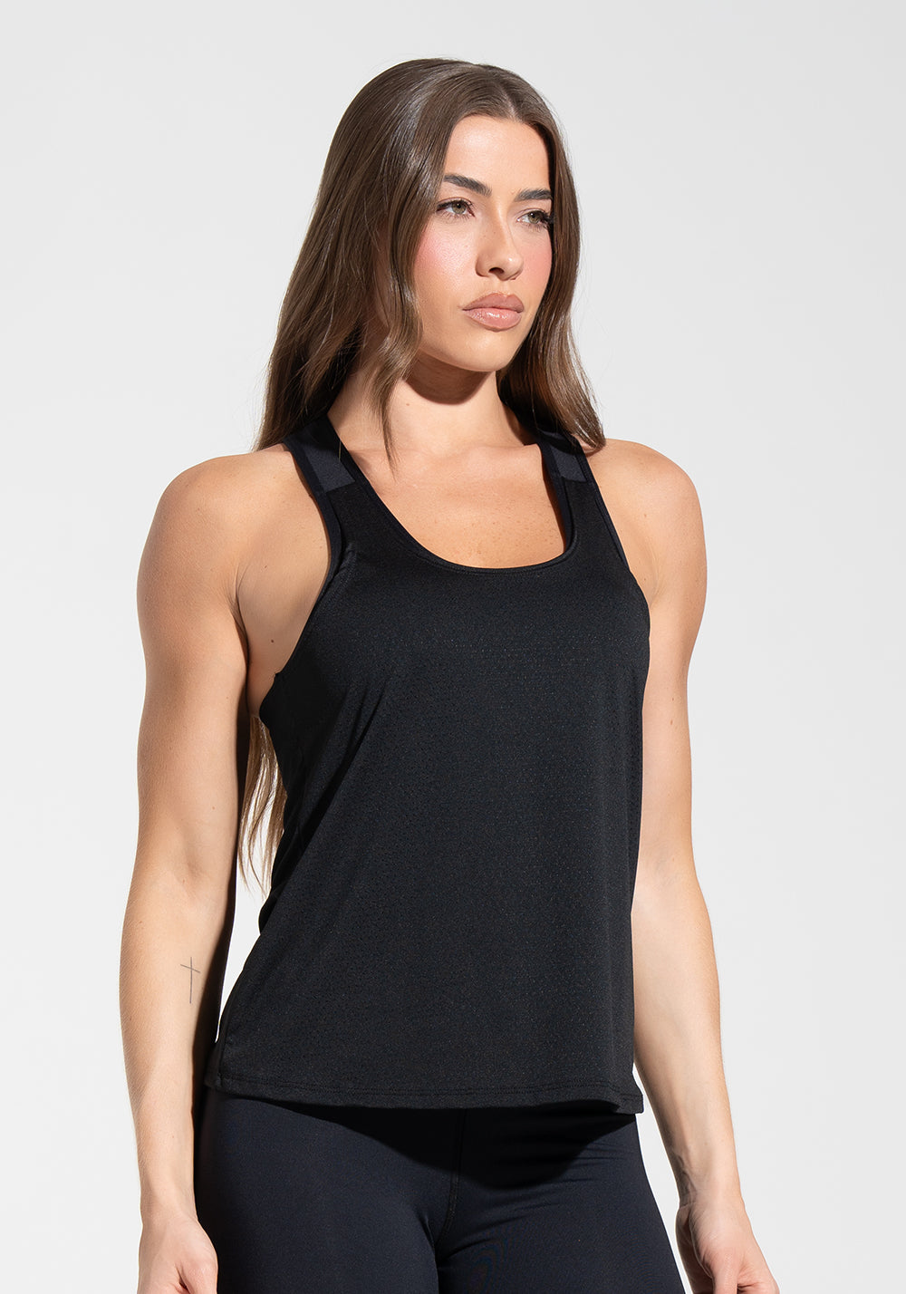 Regata Dryfit com Top Preta Básica Dlk