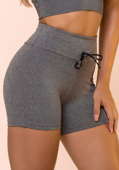 Short Fitness Mescla Com Cadarço Básico Dlk