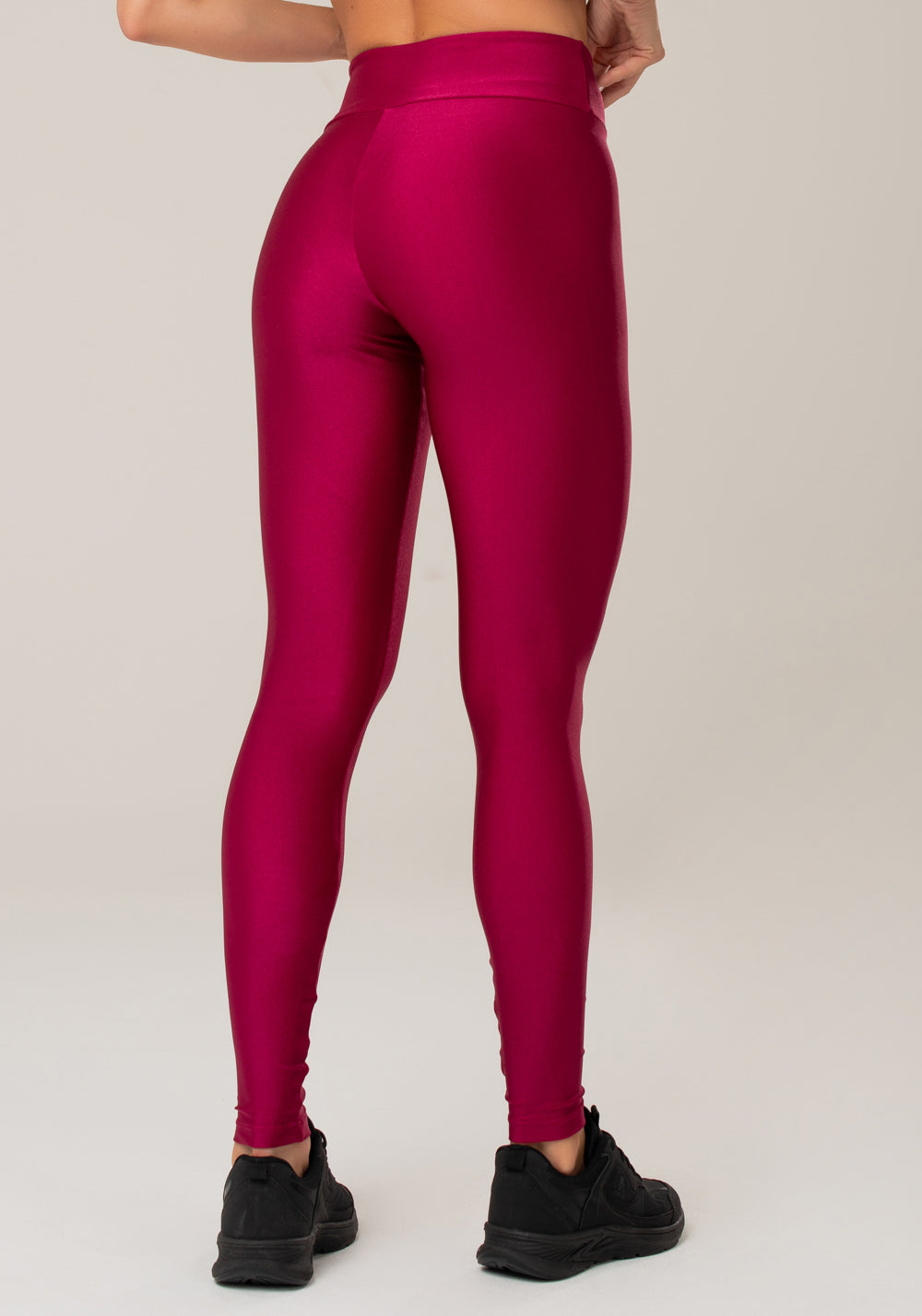 Calça Legging Happiness Básica Com Brilho Cereja Dlk