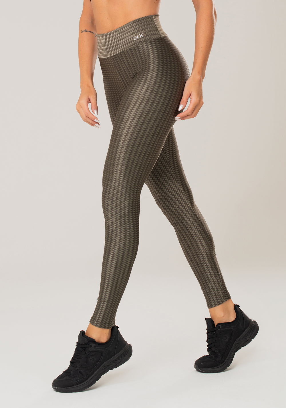 Calça Legging Happiness Básica Verde Oliva Dlk
