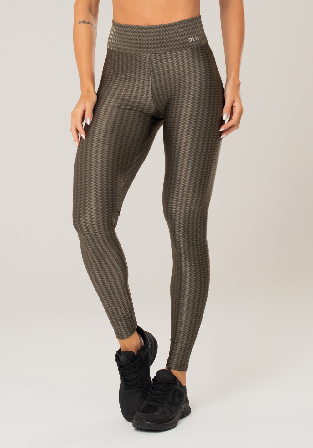 Calça Legging Happiness Básica Verde Oliva Dlk