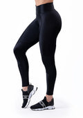Calça Legging Poliamida Brilho Preta Dlk