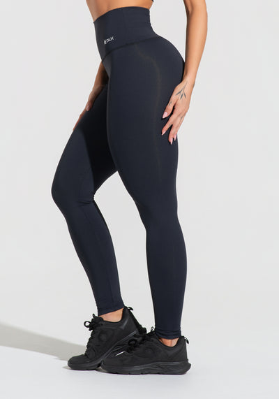 Legging Fitness Feminina Preto Cintura Alta Básica Dlk