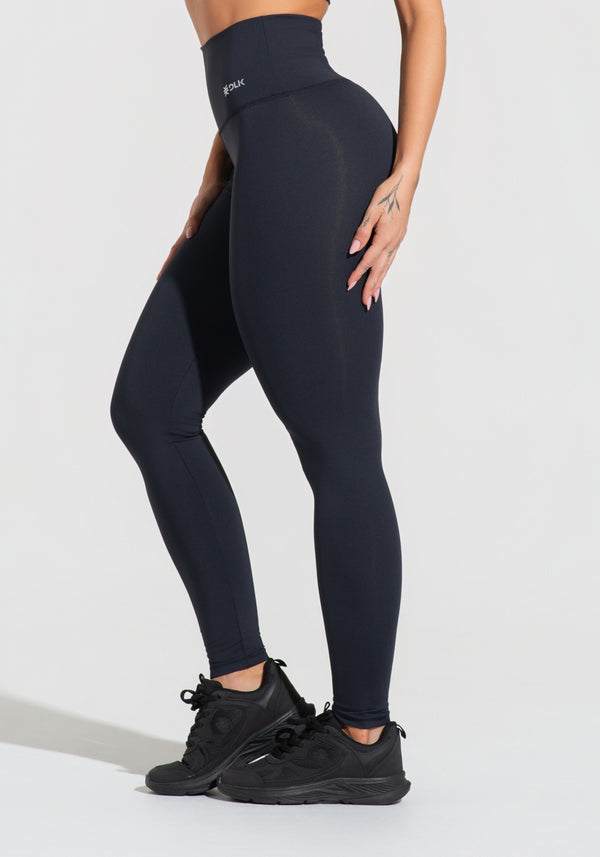 Legging Fitness Feminina Preto Cintura Alta Básica Dlk