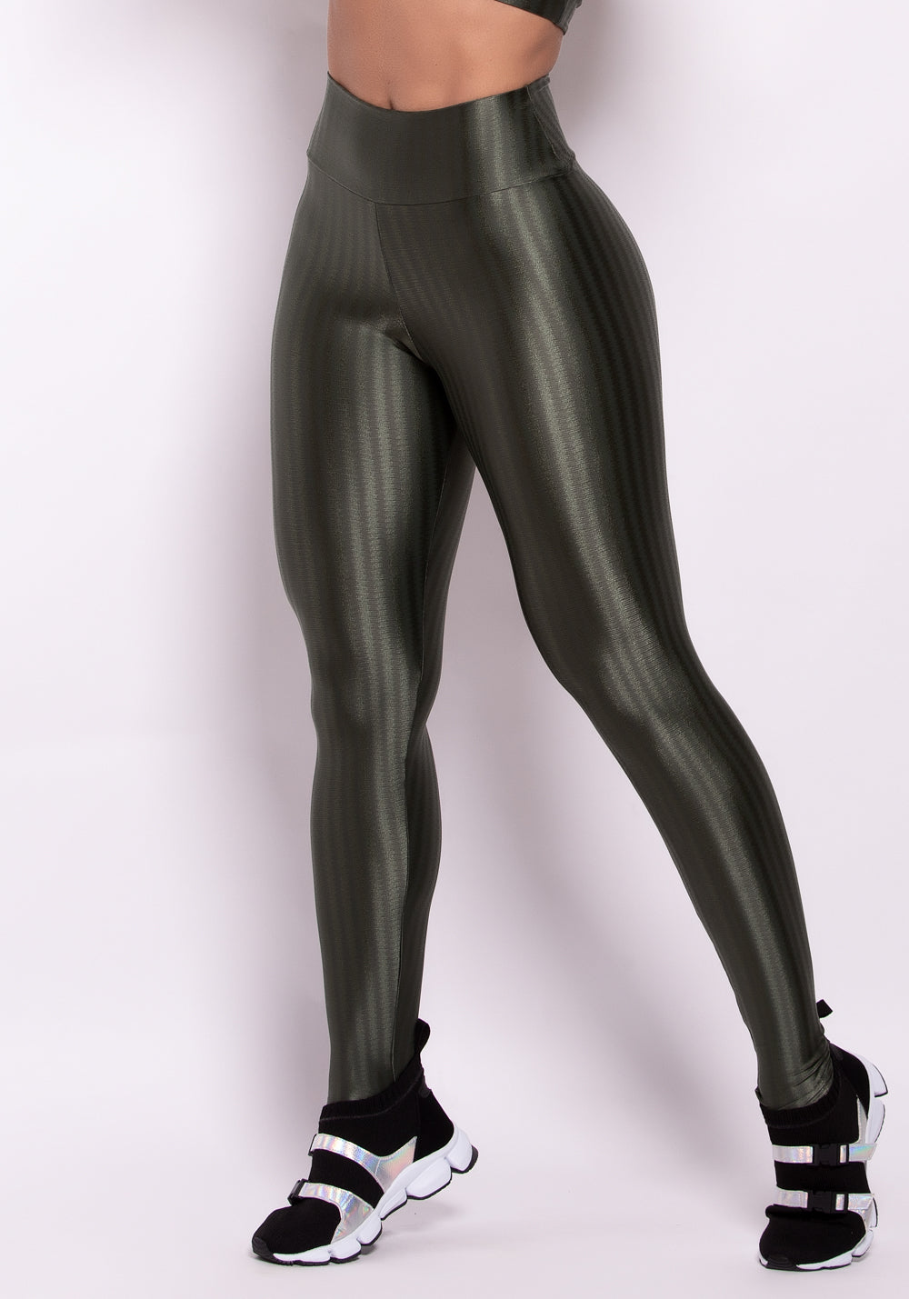 Calça Legging Poliamida Verde Luxe Dlk