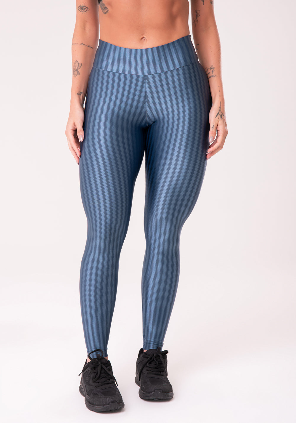 Calça Legging Poliamida Azul Luxe Dlk