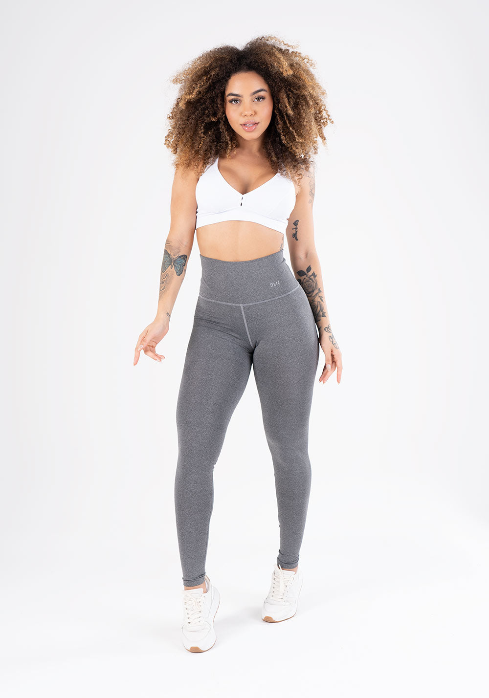Calça Legging Mescla Cintura Alta Básica Dlk