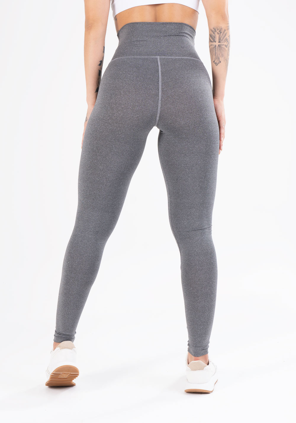 Calça Legging Mescla Cintura Alta Básica Dlk