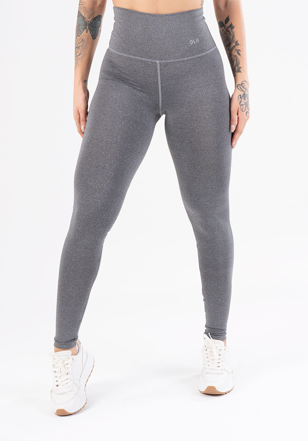 Calça Legging Mescla Cintura Alta Básica Dlk
