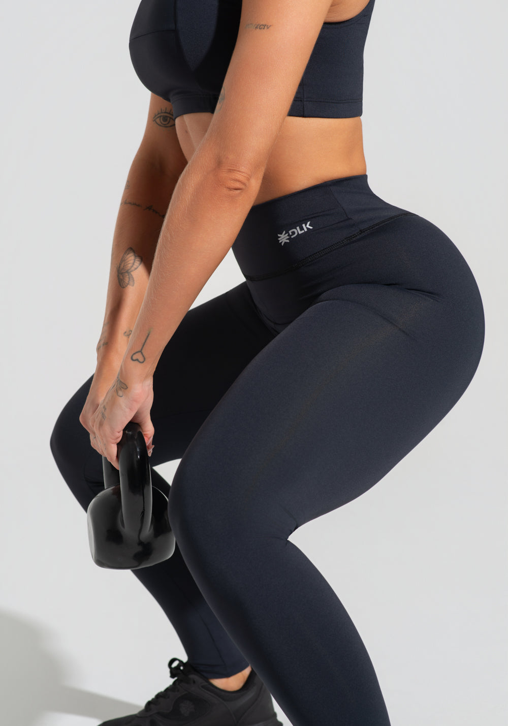 Legging Fitness Feminina Preto Básica Dlk