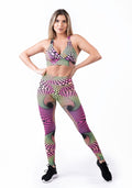 Conjunto Fitness Estampado Neon Frequency (top + Legging) Dlk