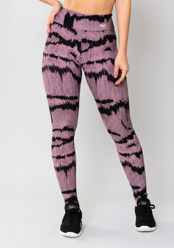 Calça Legging Energy Estampada Frequência Lilás Dlk