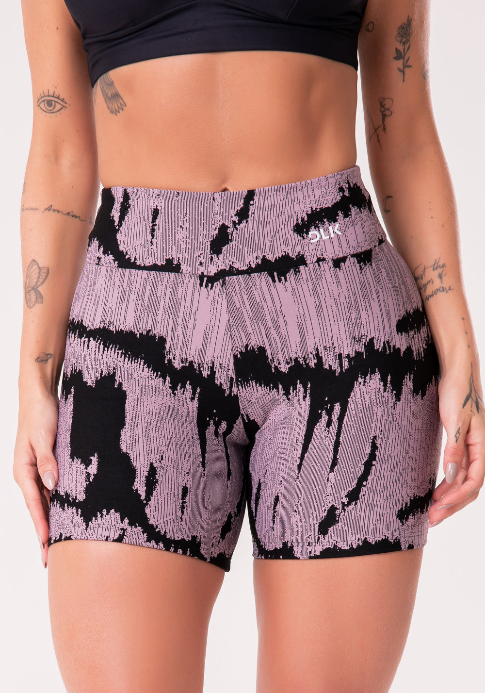 Short Energy Estampado Frequência Lilás Dlk