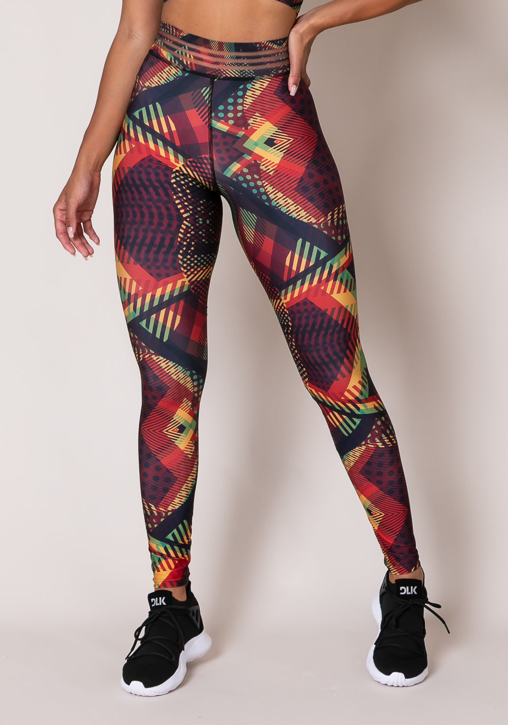 Calça Legging Printed Com Elástico África Dlk