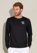 Casaco De Moletom For Men Com Silk Preto Dlk