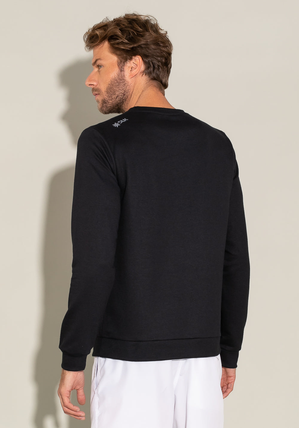 Casaco De Moletom For Men Com Silk Preto Dlk