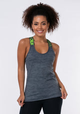 Regata Nation Alças Cruzadas Em Elástico Grafite Dlk