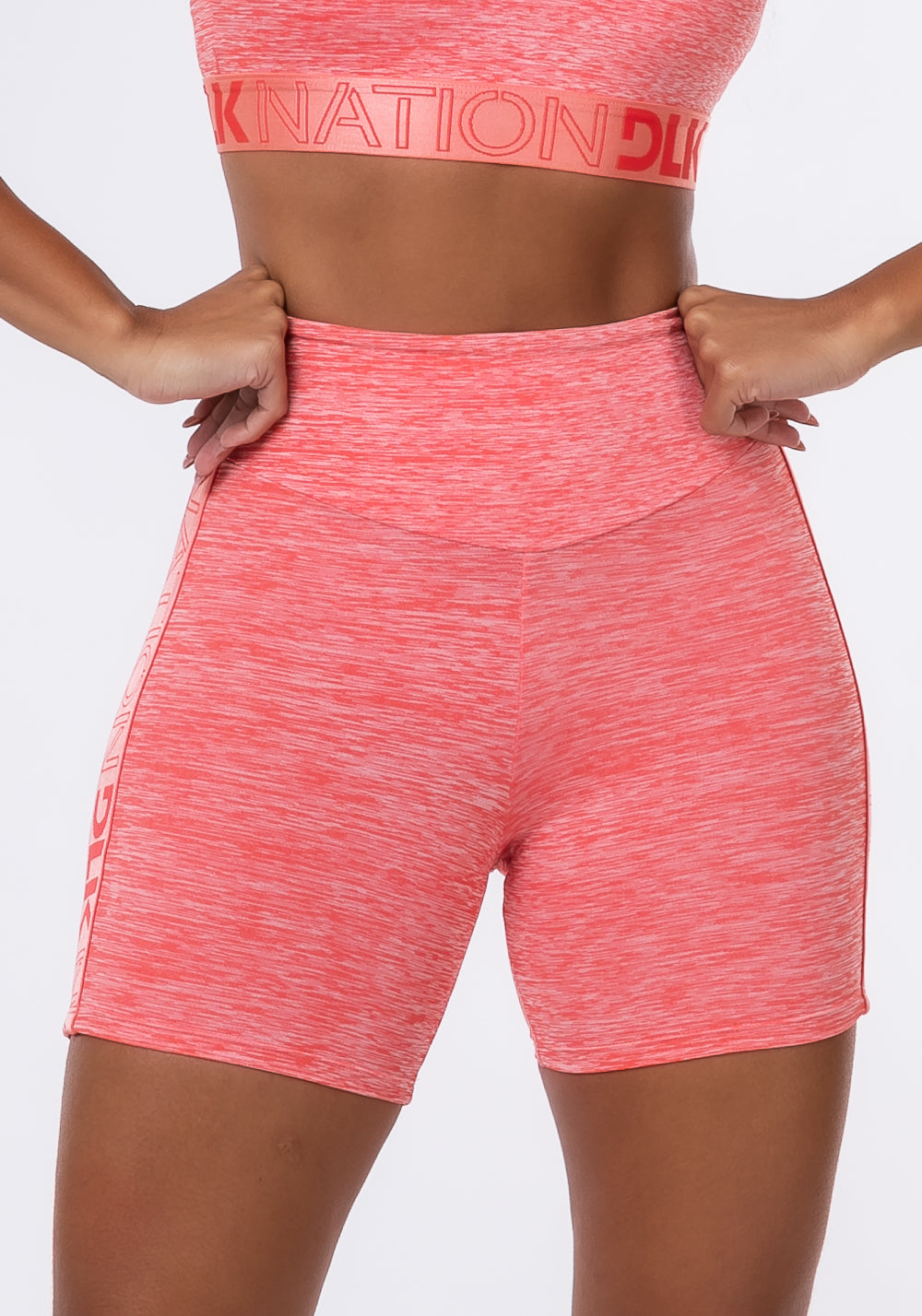 Bermuda Nation Com Elástico Lateral Coral Dlk