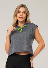 Cropped Com Capuz Nation Grafite Dlk