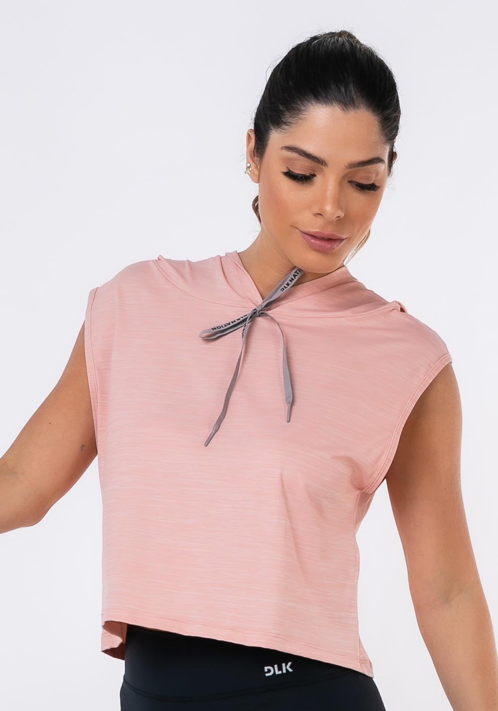 Cropped Com Capuz Nation Nude Dlk