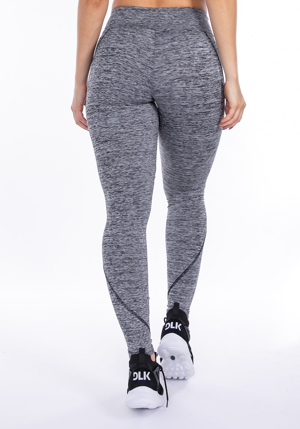 Calça Legging Nation Com Cortes Mescla Dlk