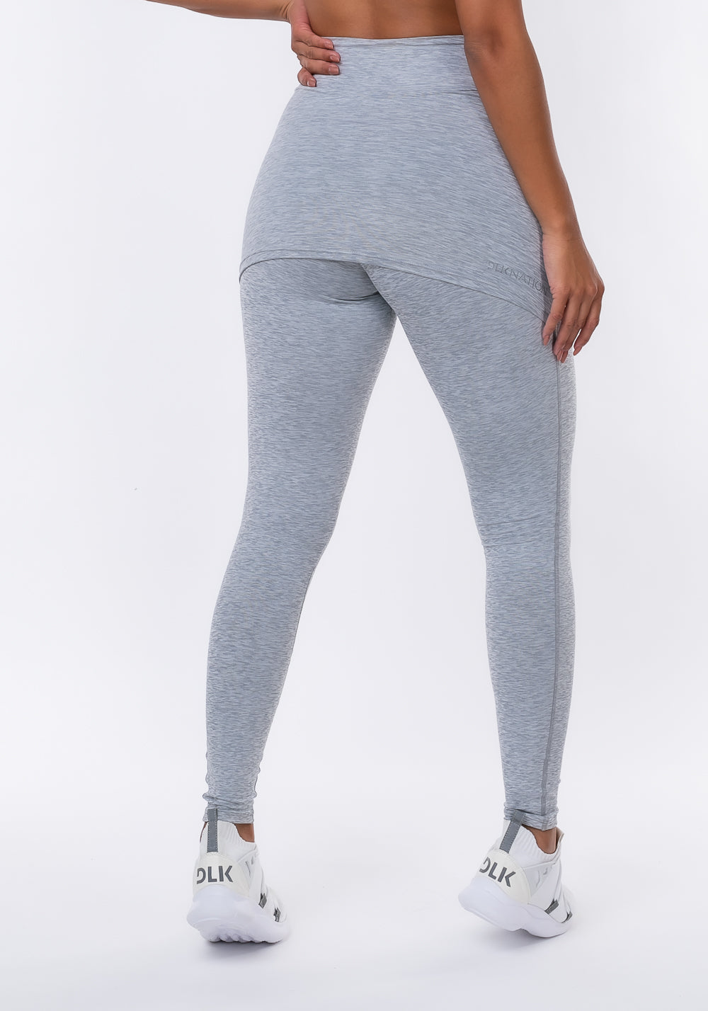 Calça Legging Nation Com Tapa Bumbum Cinza