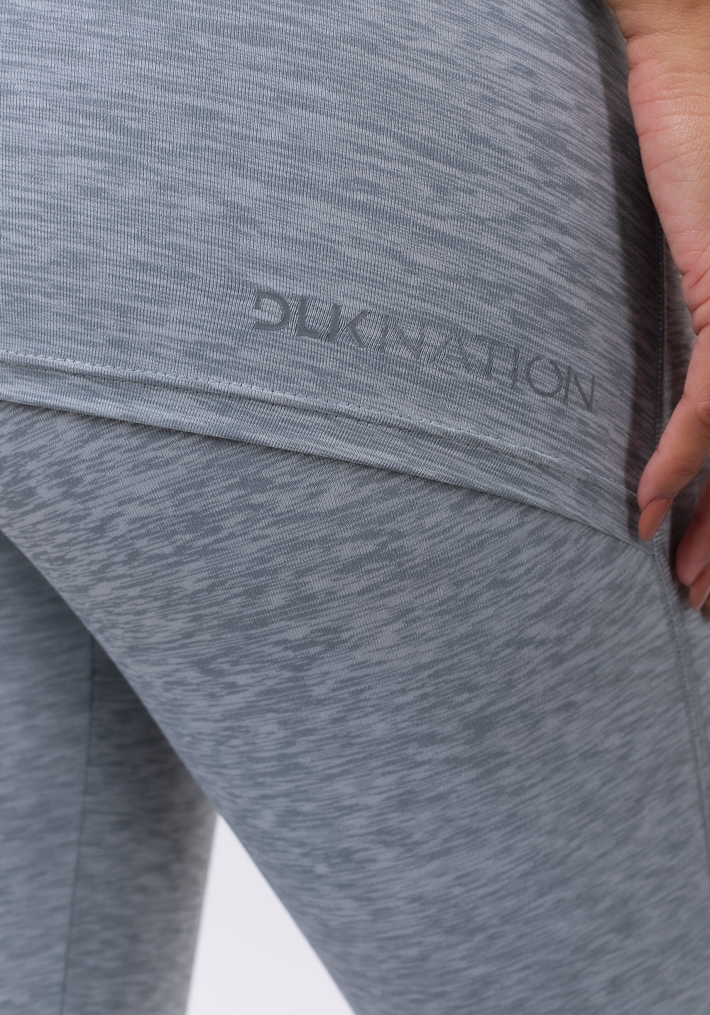 Calça Legging Nation Com Tapa Bumbum Cinza
