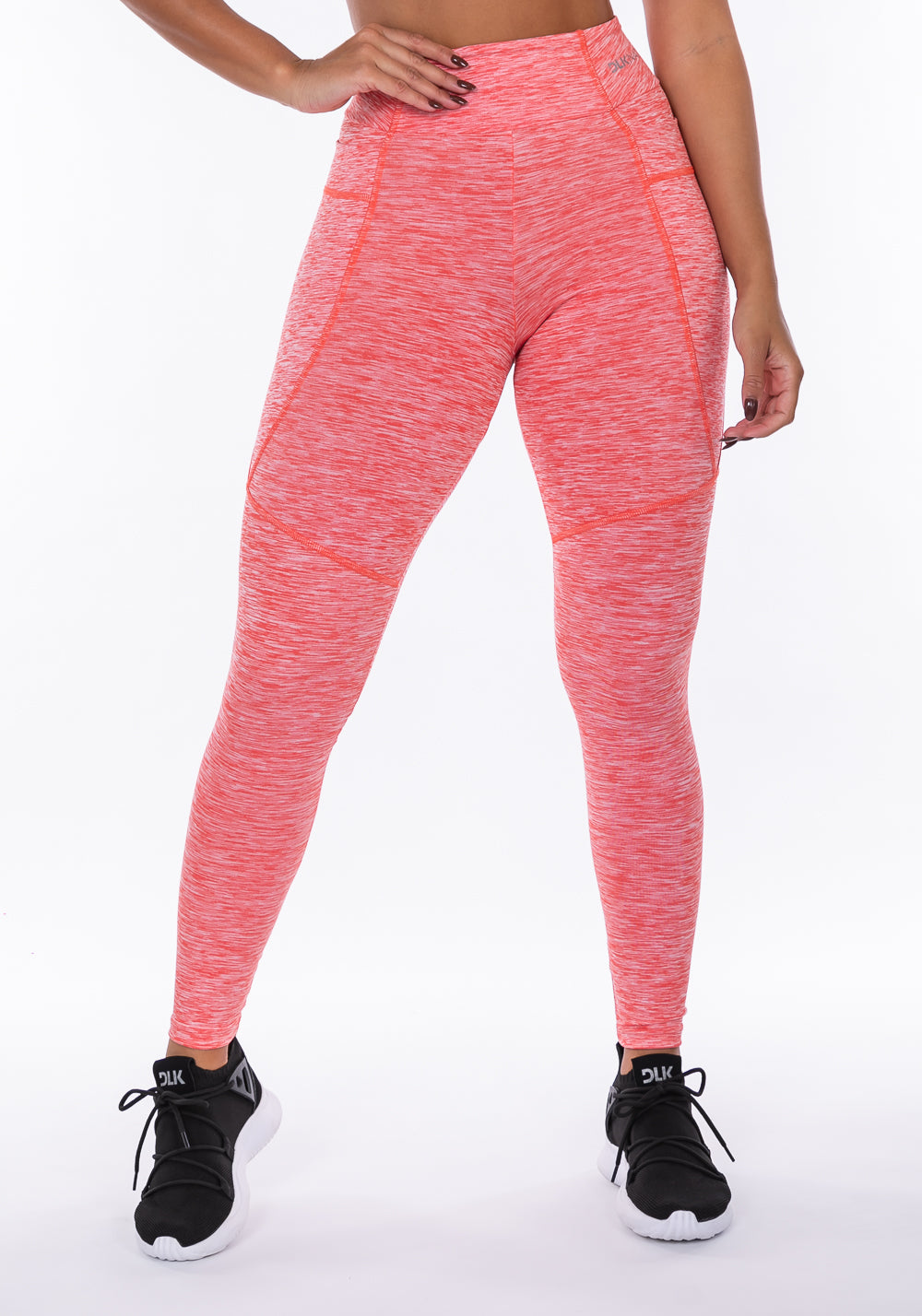 Calça Legging Nation Bolso Lateral Coral Dlk