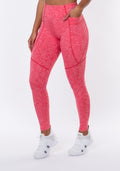 Calça Legging Nation Bolso Lateral Vermelho Dlk