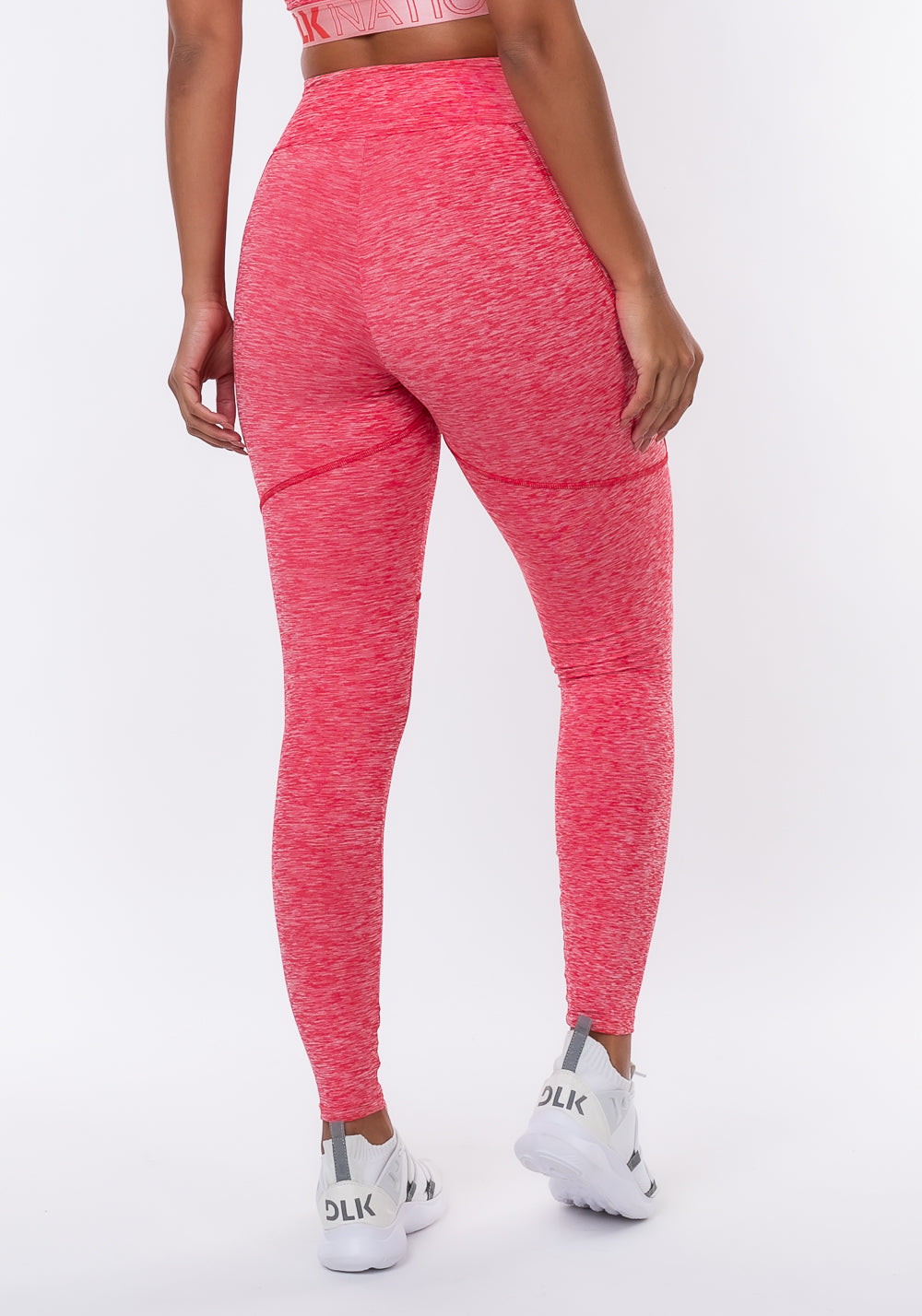 Calça Legging Nation Bolso Lateral Vermelho Dlk