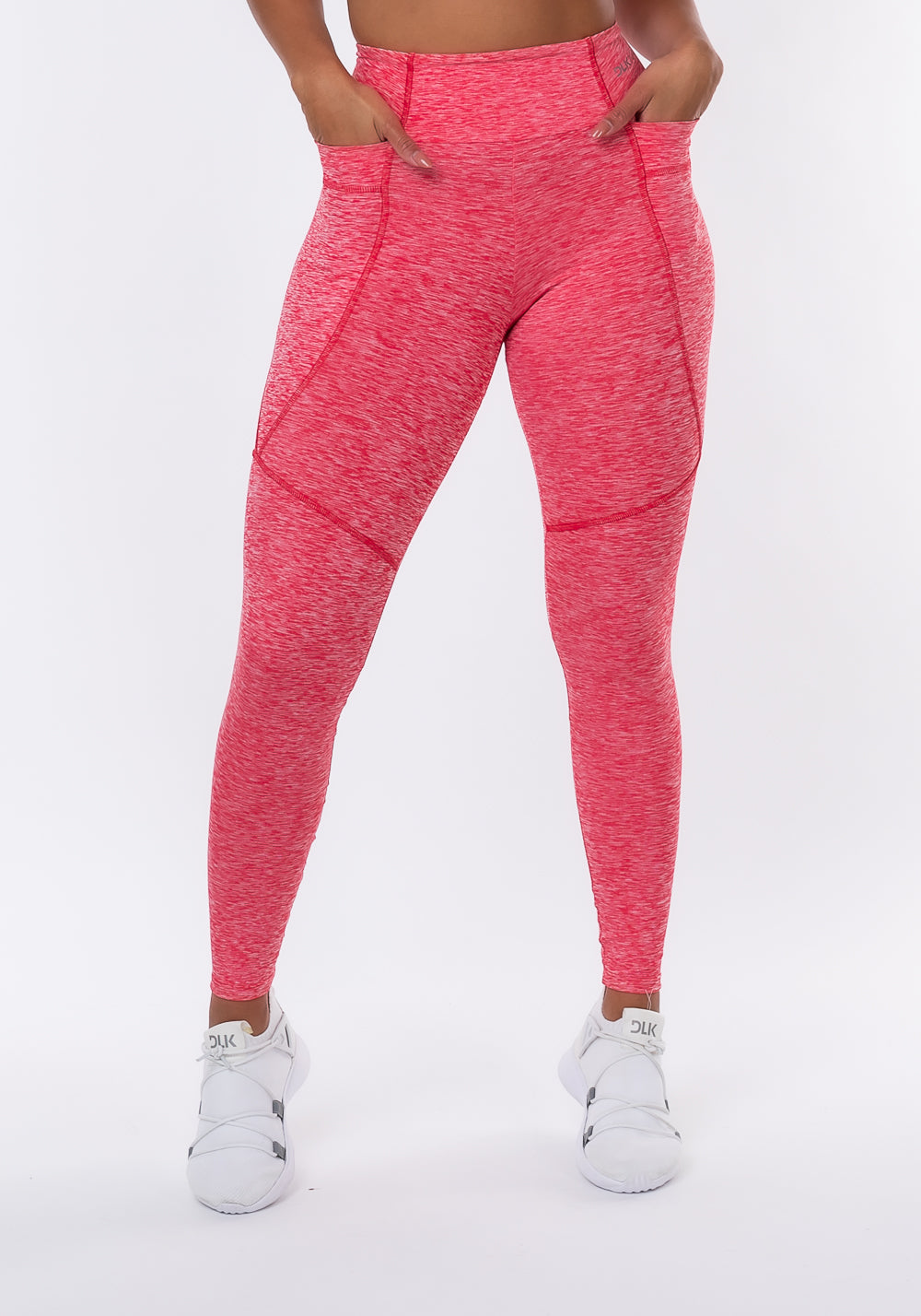 Calça Legging Nation Bolso Lateral Vermelho Dlk