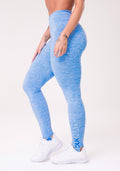 Calça Legging Nation Com Elástico No Pezinho Azul Dlk