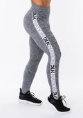 Calça Legging Nation Com Elástico Na Lateral Mescla Dlk