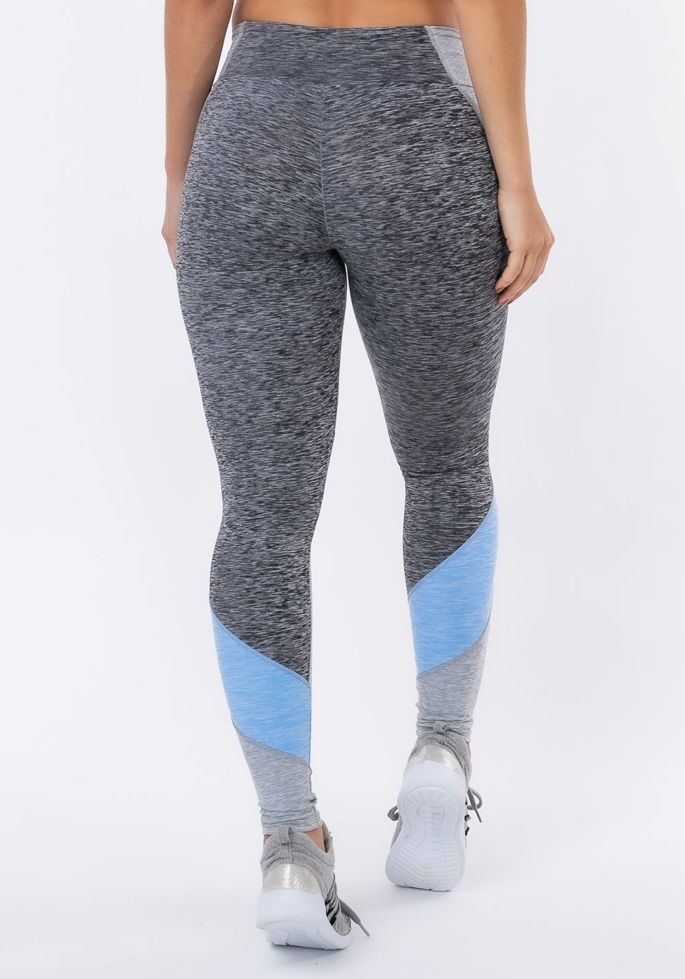 Calça Legging Nation Com Recortes Na Lateral Azul