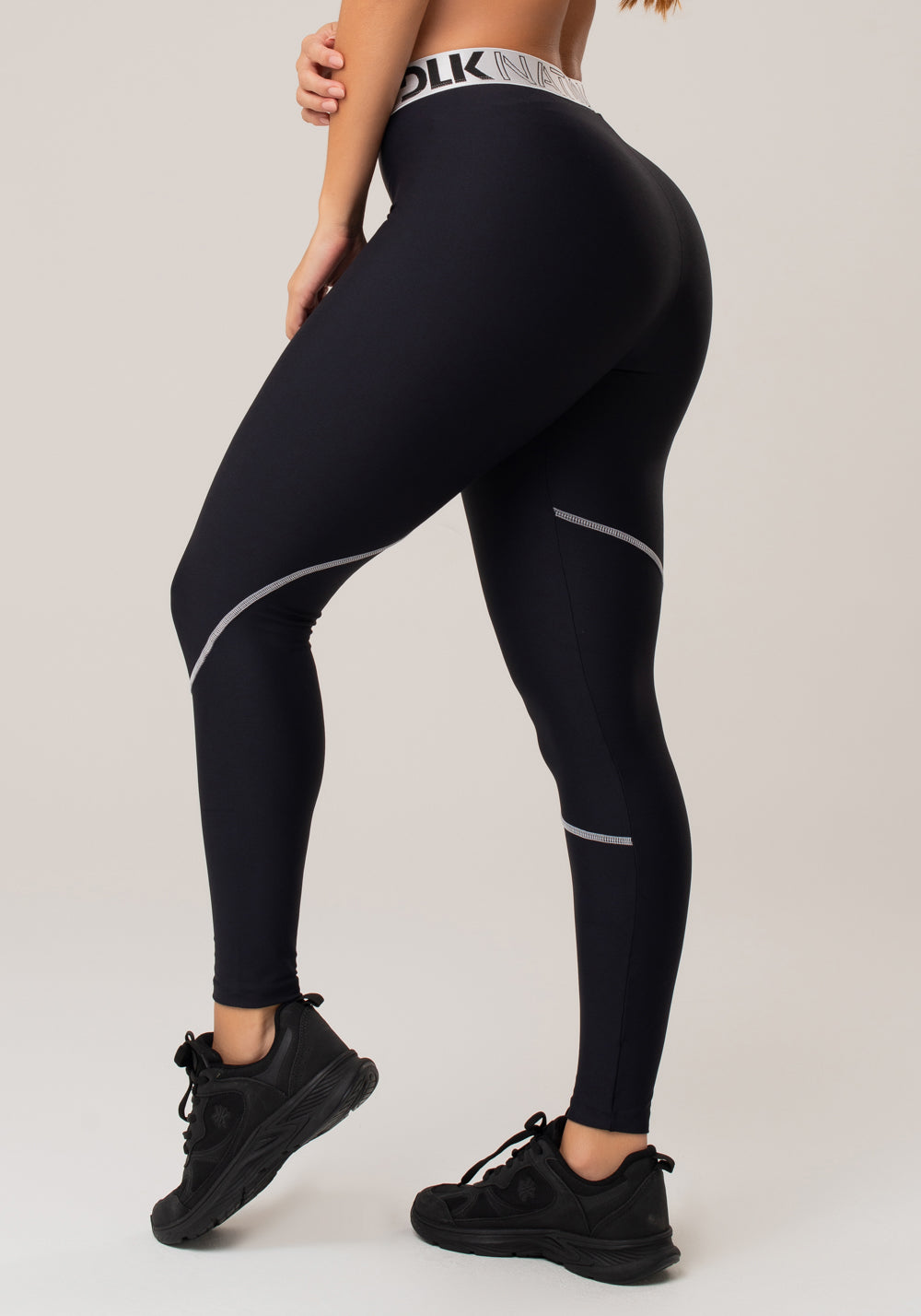 Calça Legging Nation Elástico Personalizado Preto Dlk