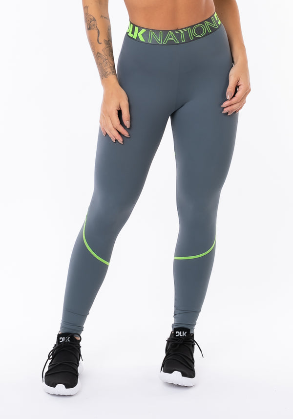 Calça Legging Nation Elástico Personalizado Grafite Dlk